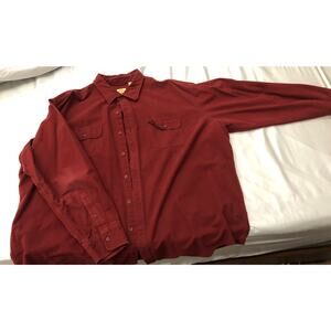 Timberland Men's 3XL 100% Cotton Plaid Flannel Long Sleeve Button Down Shirt